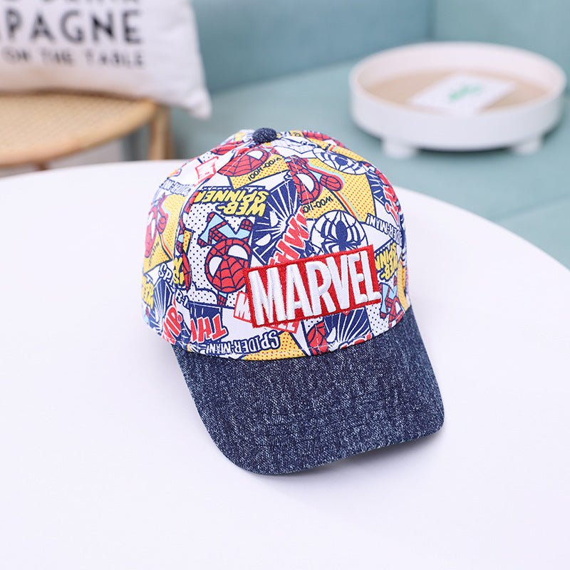 Embroidered Marvel Universe Flagged Super Hero Caps for Kids