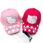 Korean Style Hello Kitty Embroidered Comfortable Cap for Girls