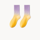 Tie-dye gradient comfortable casual socks for men's & women's