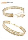 Exclusive Metal Cut Design Waist Belt for Female