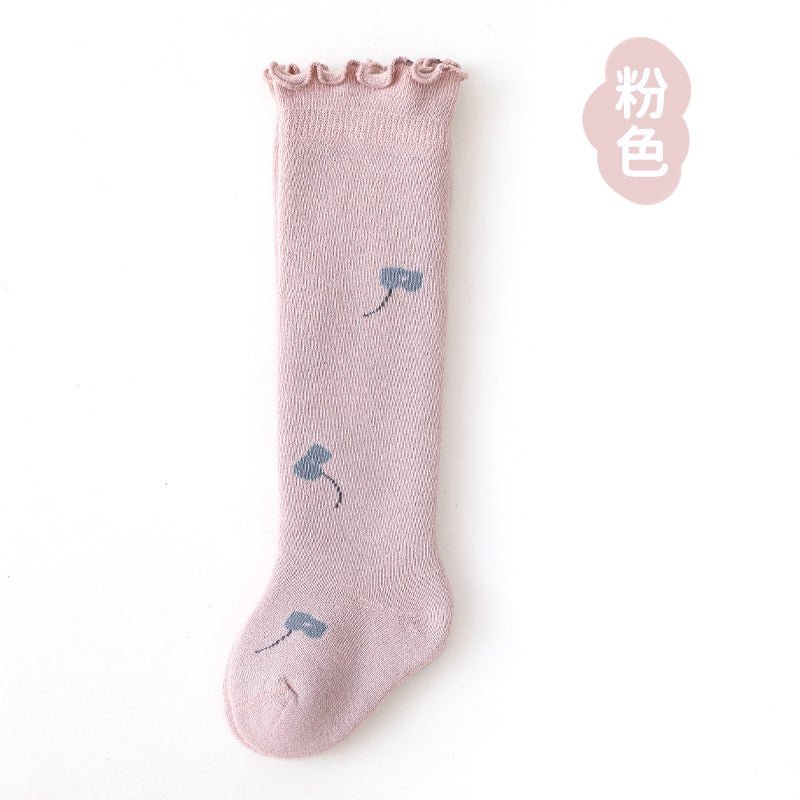 Full Length Reactive Printing Korean Style Thick Warm Children's Socks