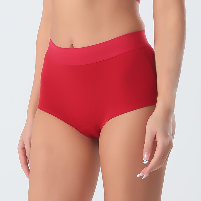 European Boxer Style Breathable Solid Colour Cotton Panties for Women