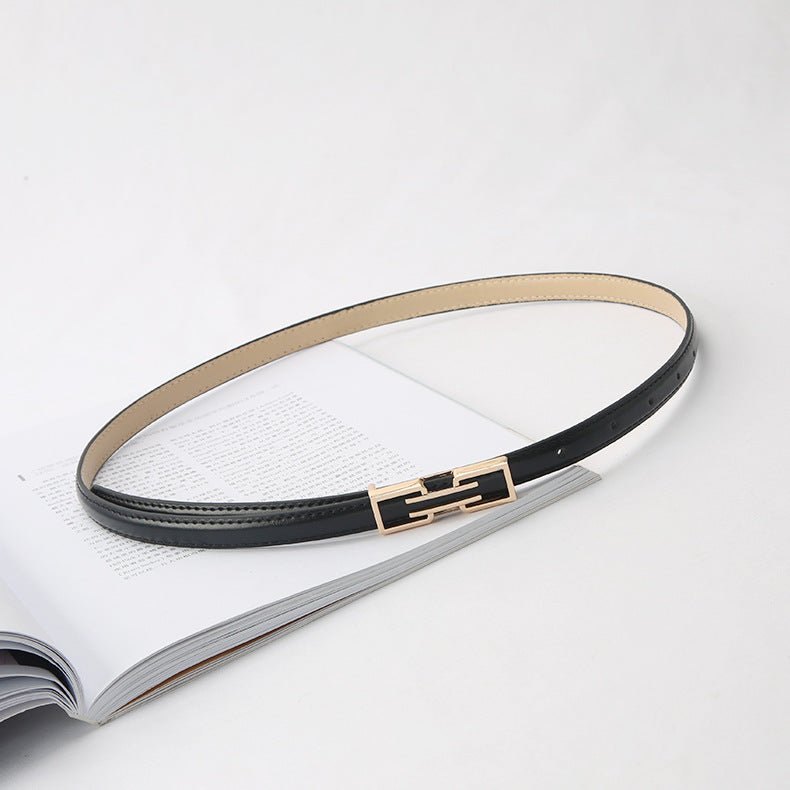 Exotic Glossy Korean Style Fashion Belt for Female