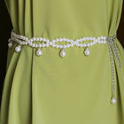 Female Skirt Beaded Versatile Pearl Chain Thin Belt