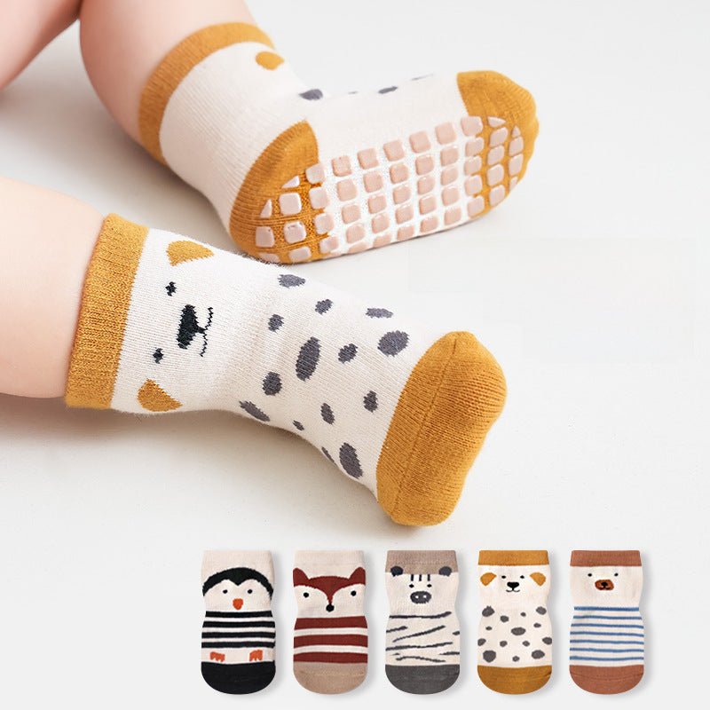 Non-Slippery Cotton and Comfy Floor Socks for Newborn and Toddlers