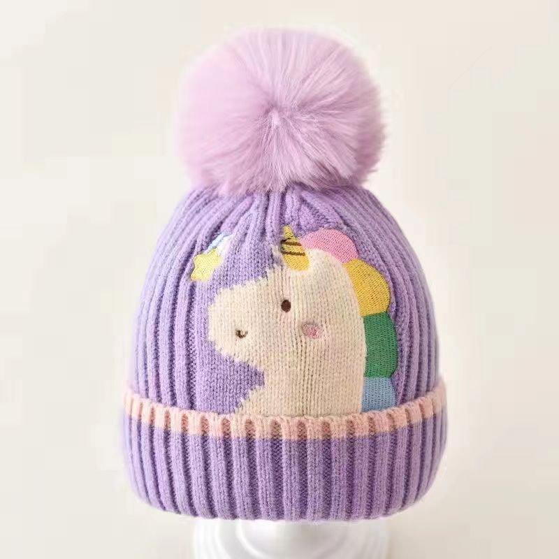 Korean Style Children's Knitted Winter Warm Beanie Hat