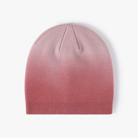 Knitted Gradient Dyeing Outdoor Woolen Beanie