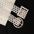 Trendy Pearl Woven Waist Chain Adjustable Elegant Ladies Belt