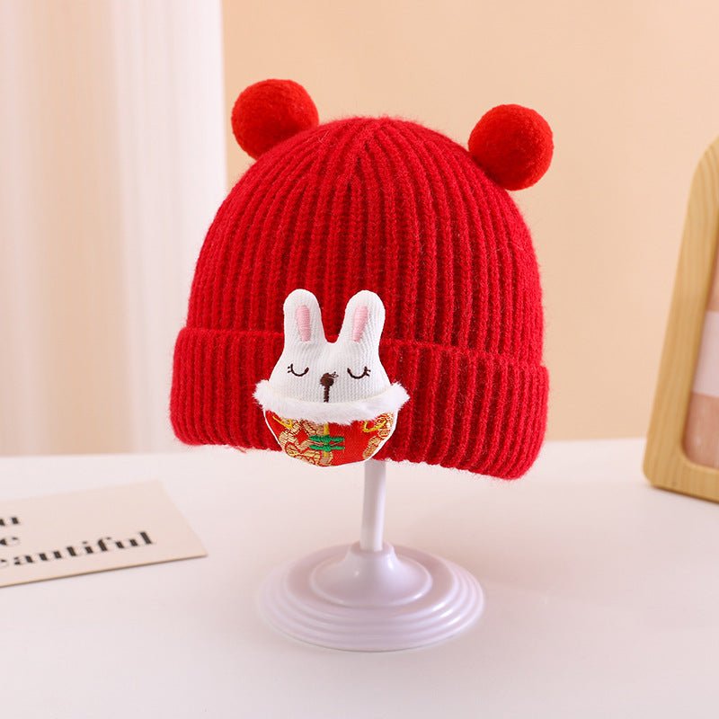 High Quality Knitted Pullover Winter  Baby Cap