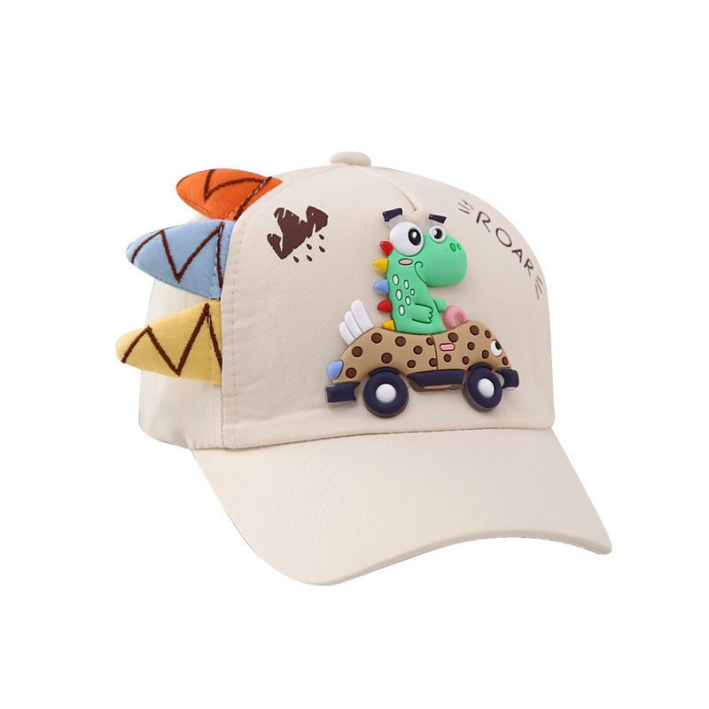 All Seasons Korean Style Dinosaur & Car Baseball Hats for Boy and Girl Babies