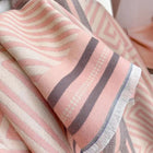 High Quality Pink Striped Design Women's Winter Shawl Scarf