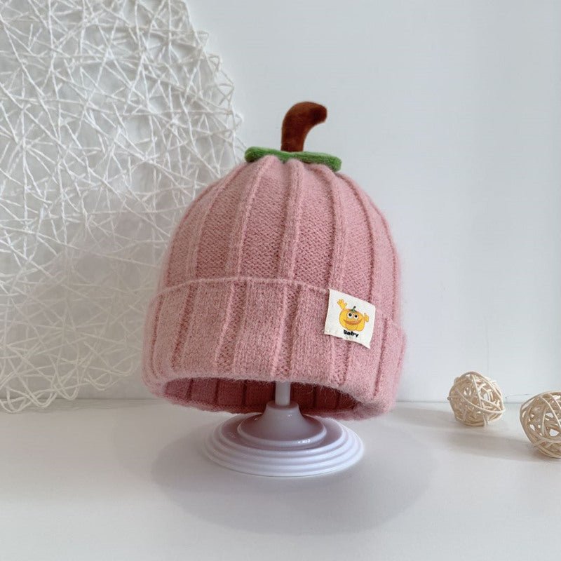 Children's Woolen Pumpkin Shape Knitted 1-5 Years Baby Cap