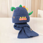 Winter Super Cute Dinosaur knitted Beanie Hat and Muffler Set