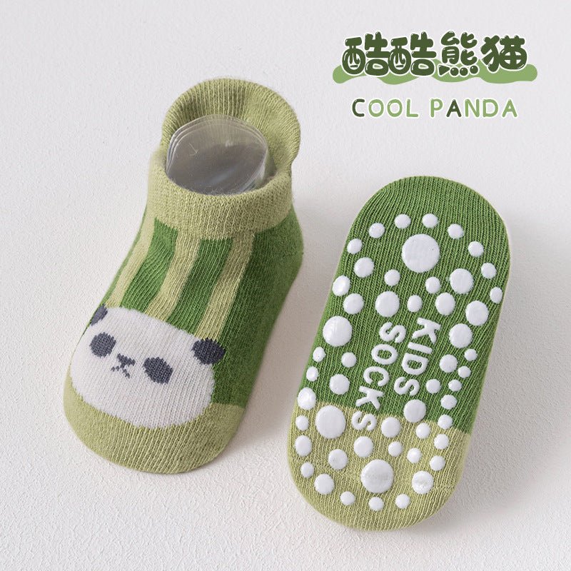 Heel Style Cartoon Printed Non-Slippery Soft and Comfortable Baby Socks