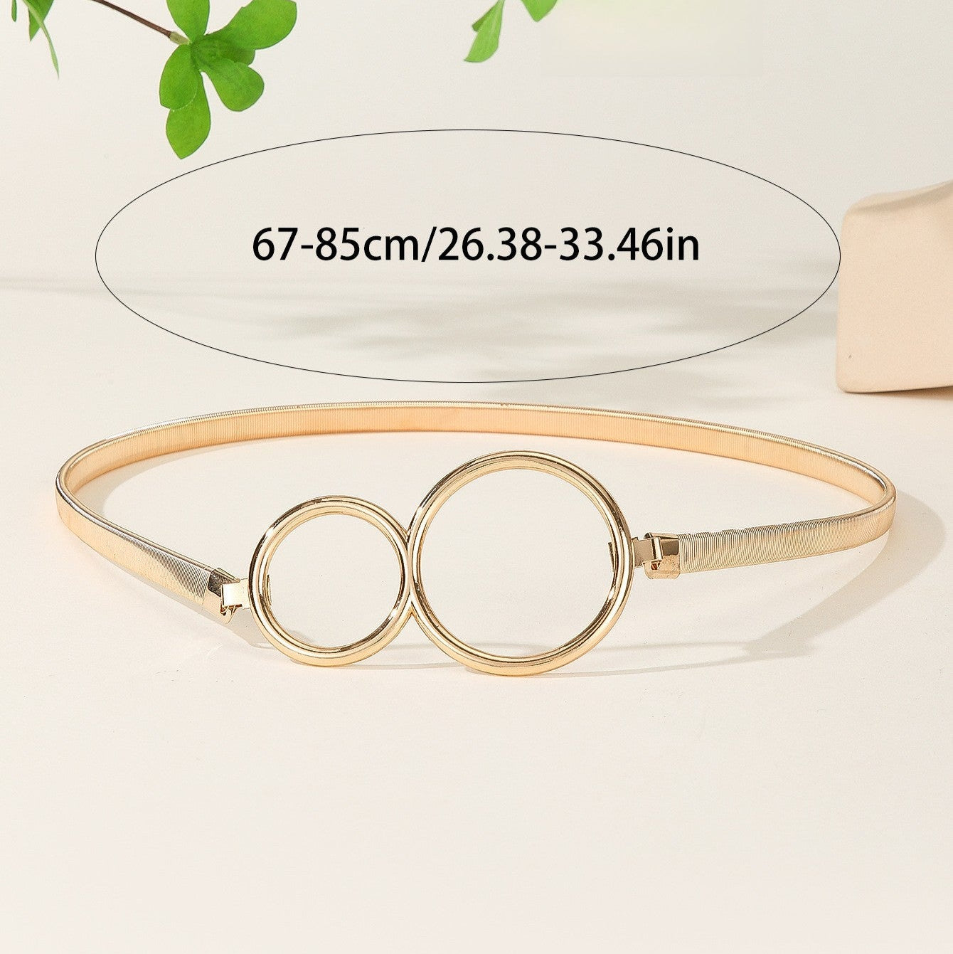 Korean Style Adjustable Metal Spring Belt for Female