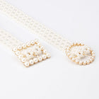 Trendy Pearl Woven Waist Chain Adjustable Elegant Ladies Belt