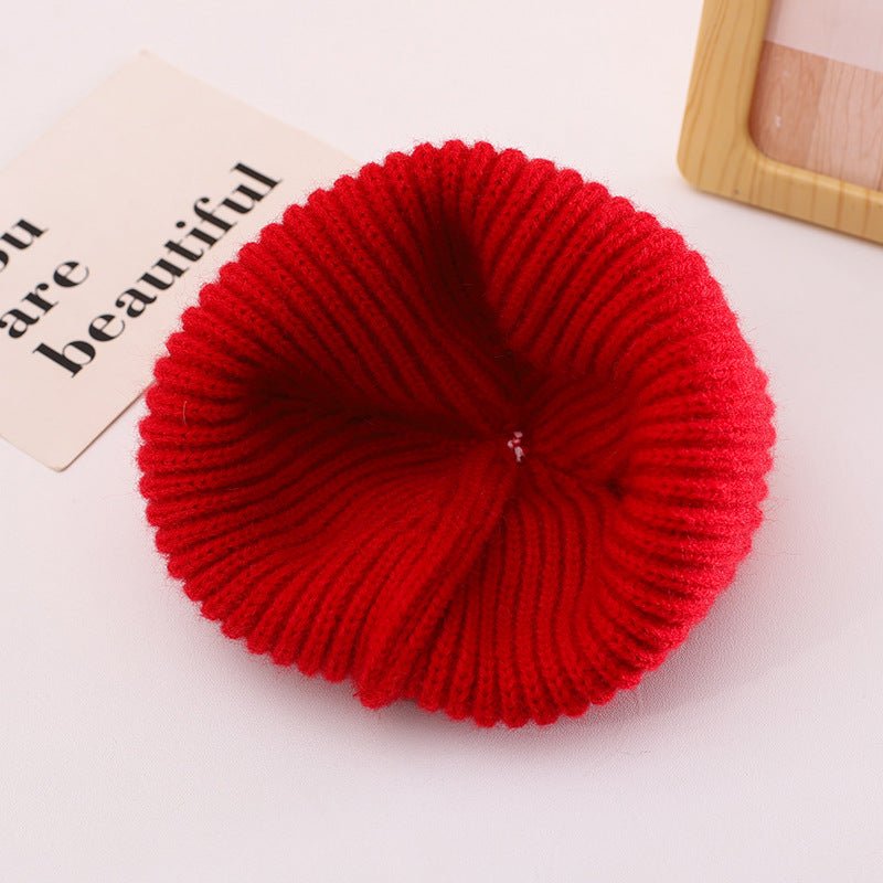 High Quality Knitted Pullover Winter  Baby Cap