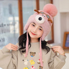 Children's Thich Cute knitted Warm Hat and Muffler Set