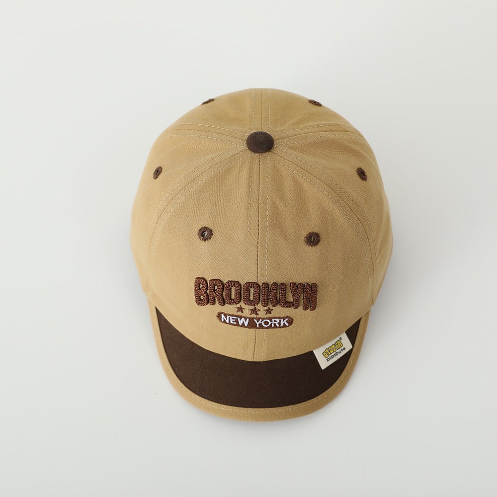 Embroidered Short Brim Stylish Baseball Cap for Children