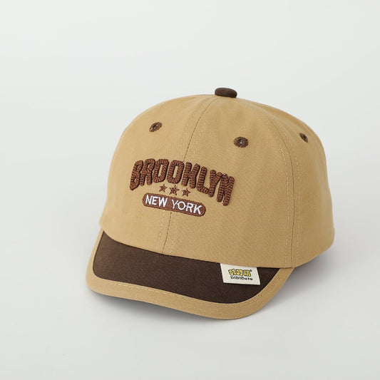 Embroidered Short Brim Stylish Baseball Cap for Children