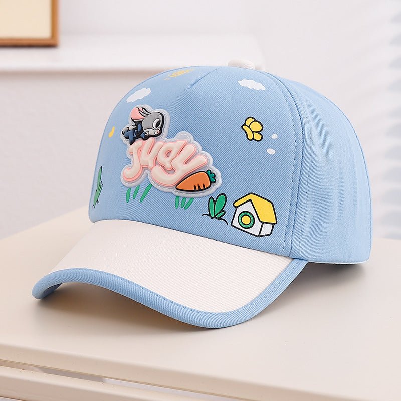 Cute Cartoon Bunny Carrot Baseball Cap For Kids