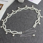 Female Skirt Beaded Versatile Pearl Chain Thin Belt