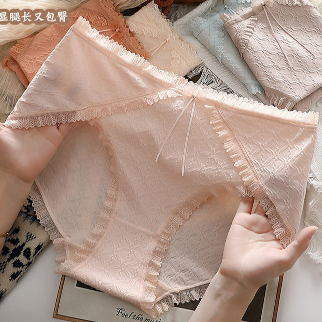 Mulberry Silk High Elastic Plus Size Women's Cotton Underwear