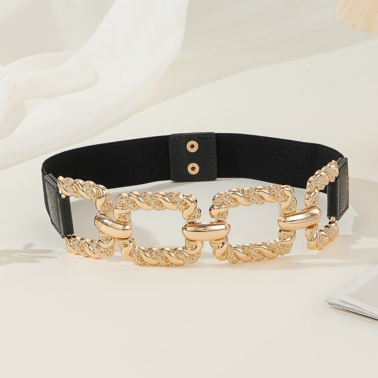 Metal Thick Chain Adjustable Waistband Belt for Women