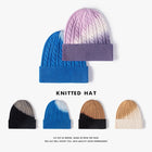 Outdoor Warm Tie-Dye Wool Knit Beanie for Men and Women