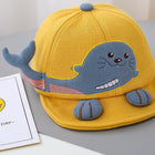 Soft Brimmed Baseball Caps for Cute Babies with Cute Otter