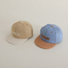 Hip Hop Style Solid Colour Blocked Brimmed Summer Hat for Kids