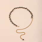 Exotic Pearl Inlaid Chain Style Adjustable Waist Belt for Women