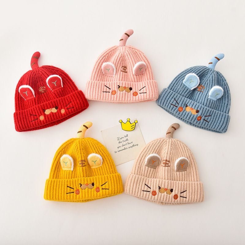 Newborn And Infant Cute Knitted Winter Cap