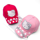 Korean Style Hello Kitty Embroidered Comfortable Cap for Girls