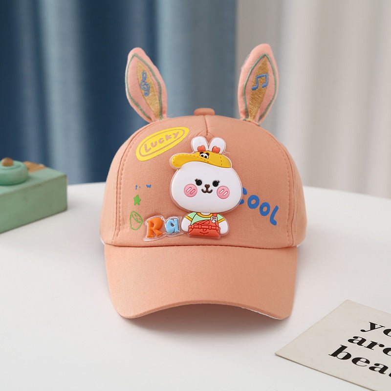 Cute Bunny Ear with Cute Cartoon Baseball Cap for Children