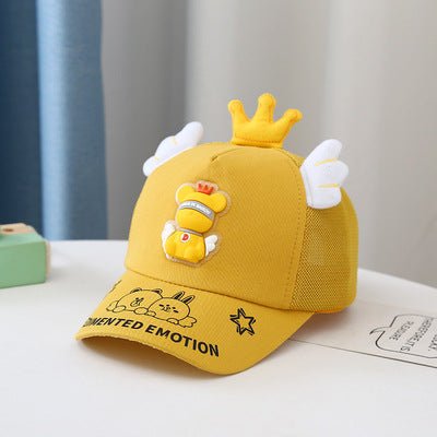 Children's Comfy Summer Cap with Cute Crown Wings