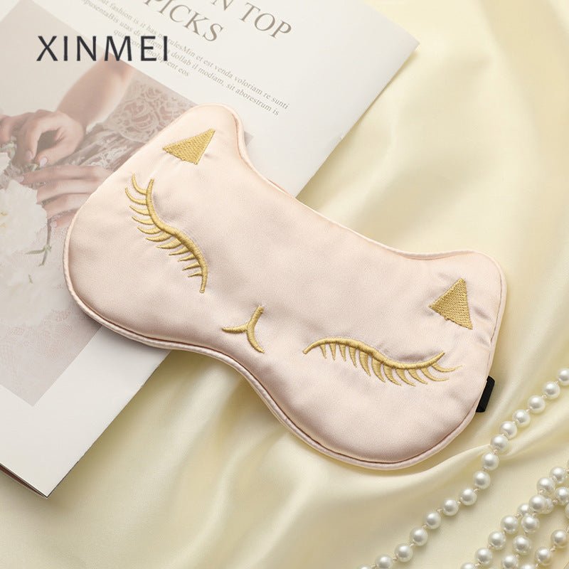 Luxury Silk Sleeping Eye Mask With Silk Elastic Strap