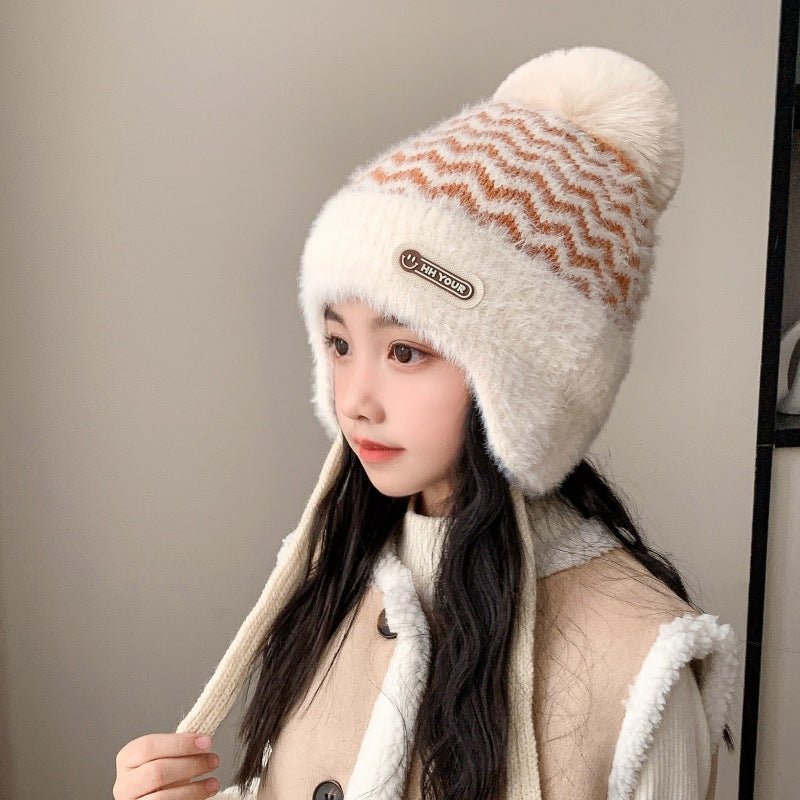 Korean Version Thick Knitted Wool Children's Cap For Winter