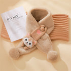 Warm and Soft Plush Children's Muffler with Cute Cartoon