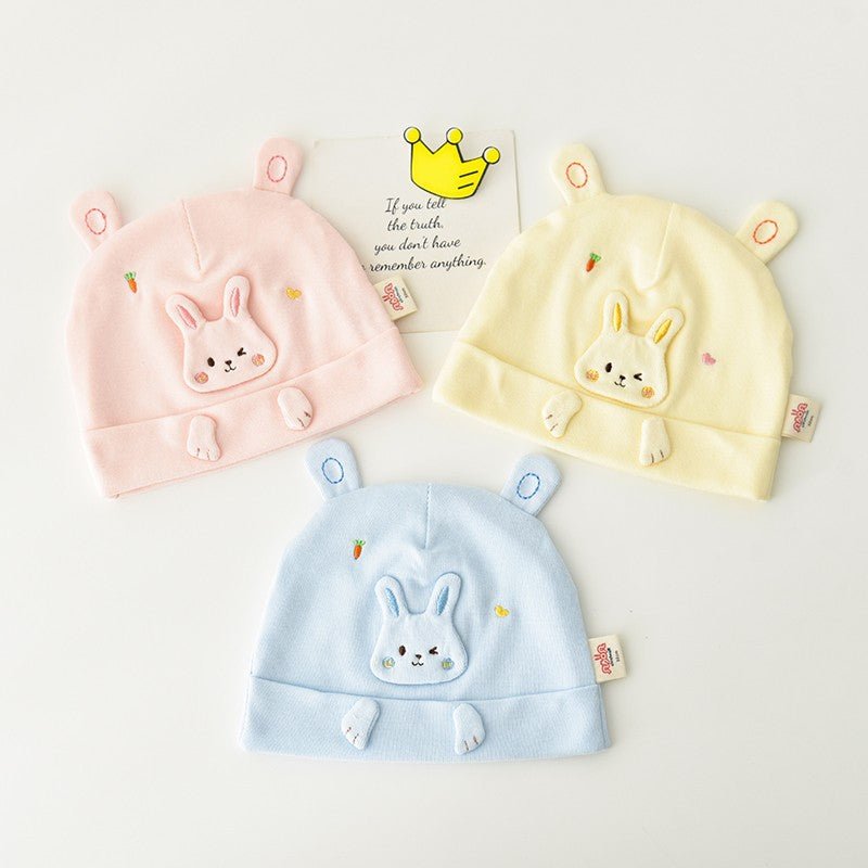 0-3 Months Newborn, Infant Cute Rabbit Winter Cotton Cap