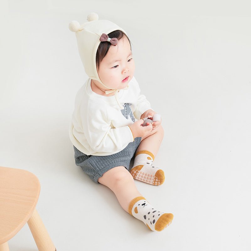 Non-Slippery Cotton and Comfy Floor Socks for Newborn and Toddlers