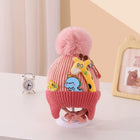 Children's Knitted Cute Carton Warm Cap with Windproff Earmuff