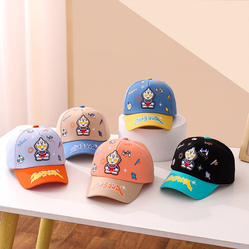 Korean Version Bright & Bold Ultraman Baseball Caps for Kids