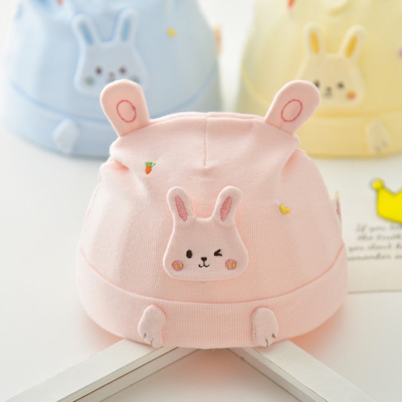 0-3 Months Newborn, Infant Cute Rabbit Winter Cotton Cap