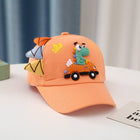 All Seasons Korean Style Dinosaur & Car Baseball Hats for Boy and Girl Babies