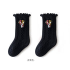 Princes Style Retro Floral Design High Quality Winter Socks For Girls