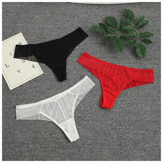 European Style Mesh Seamless Thong Panties for ladies