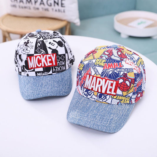 Embroidered Marvel Universe Flagged Super Hero Caps for Kids