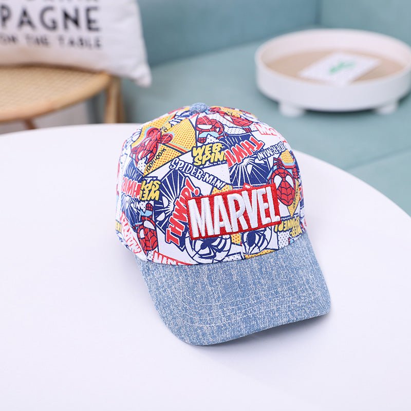 Embroidered Marvel Universe Flagged Super Hero Caps for Kids