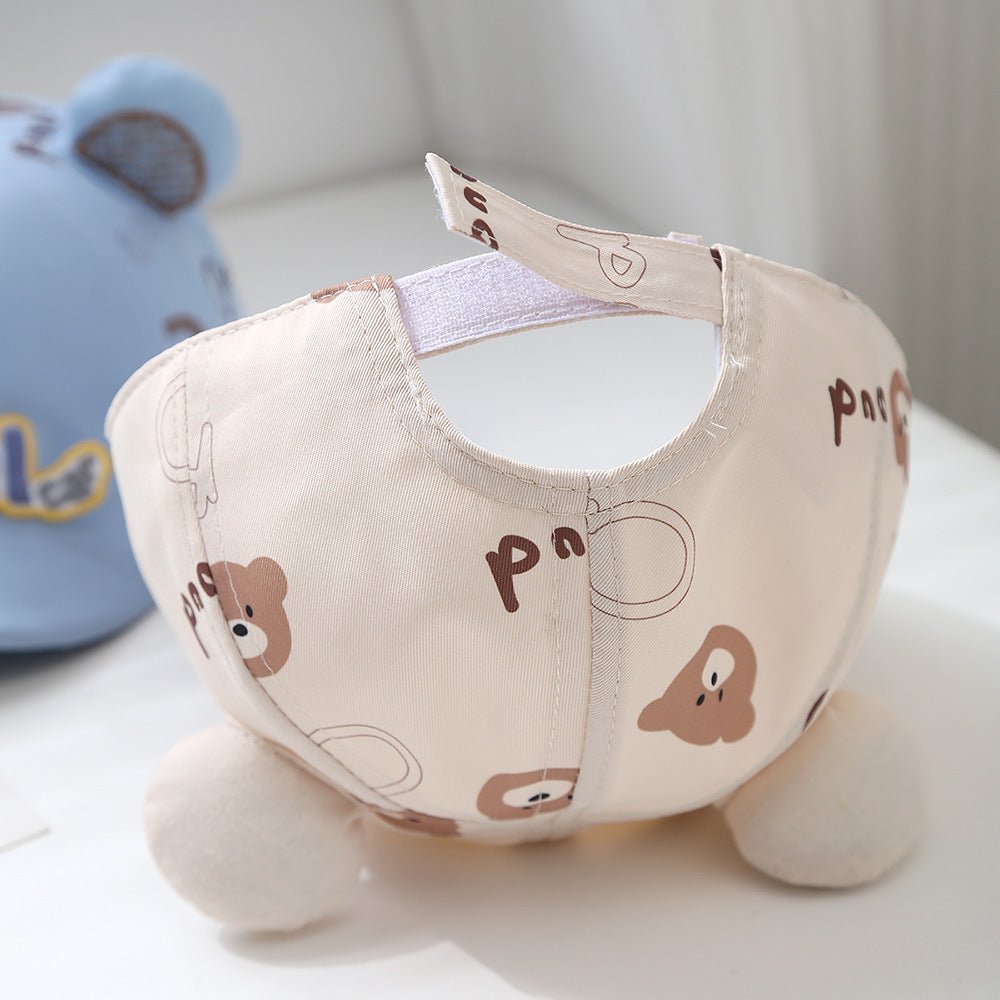 Korean Version Short Brimmed Cute Cartoon Bear Cap For Children